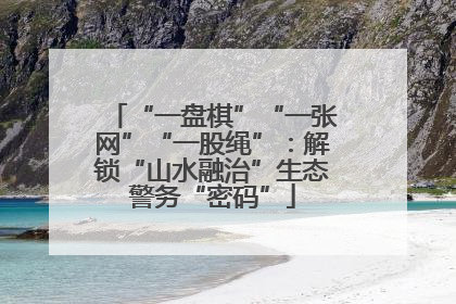 “一盘棋”“一张网”“一股绳”：解锁“山水融治”生态警务“密码”