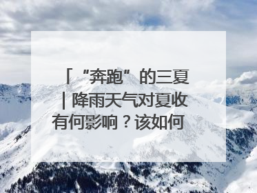 “奔跑”的三夏｜降雨天气对夏收有何影响？该如何防范？一文了解