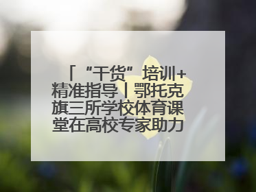 “干货”培训+精准指导丨鄂托克旗三所学校体育课堂在高校专家助力下“提质增效”
