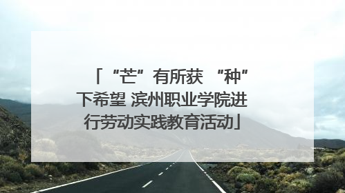 “芒”有所获 “种”下希望 滨州职业学院进行劳动实践教育活动