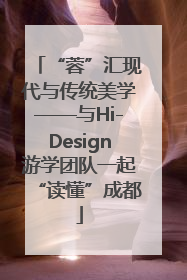 “蓉”汇现代与传统美学——与Hi-Design游学团队一起“读懂”成都
