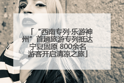 “西南专列·乐游神州”首趟旅游专列抵达宁夏固原 800余名游客开启清凉之旅