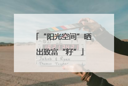 “阳光空间”晒出致富“籽”