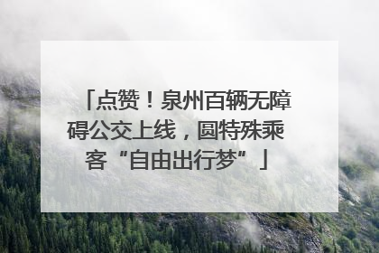 点赞！泉州百辆无障碍公交上线，圆特殊乘客“自由出行梦”