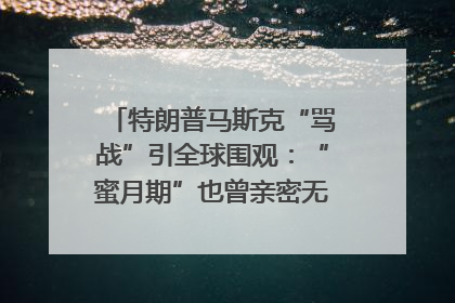 特朗普马斯克“骂战”引全球围观：“蜜月期”也曾亲密无间｜国际观察