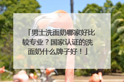 男士洗面奶哪家好比较专业？国家认证的洗面奶什么牌子好！