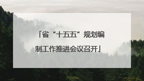 省“十五五”规划编制工作推进会议召开