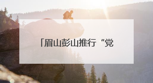 眉山彭山推行“党建+政务服务”模式 精准惠企便民