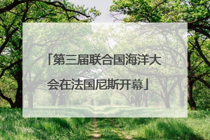 第三届联合国海洋大会在法国尼斯开幕