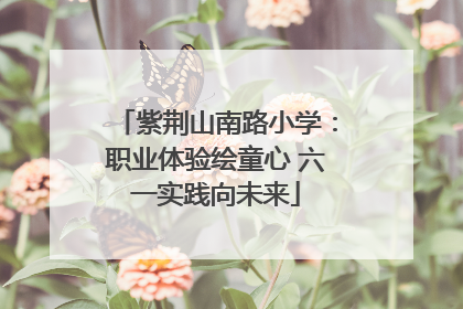 紫荆山南路小学：职业体验绘童心 六一实践向未来