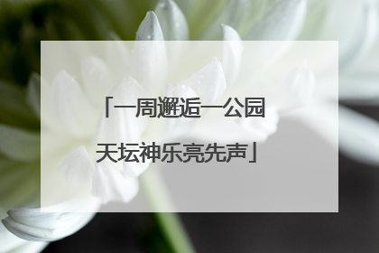 一周邂逅一公园 天坛神乐亮先声