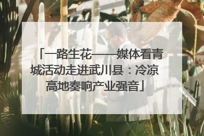 一路生花——媒体看青城活动走进武川县：冷凉高地奏响产业强音