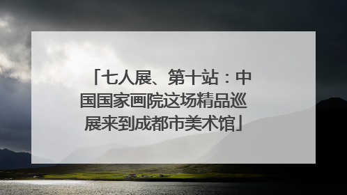 七人展、第十站：中国国家画院这场精品巡展来到成都市美术馆