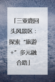 三亚鹿回头风景区：探索“旅游+”多元融合路