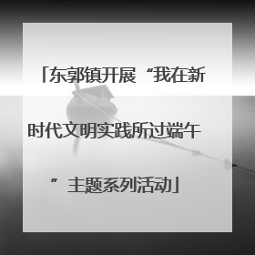 东郭镇开展“我在新时代文明实践所过端午”主题系列活动