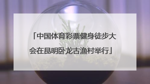中国体育彩票健身徒步大会在昆明卧龙古渔村举行