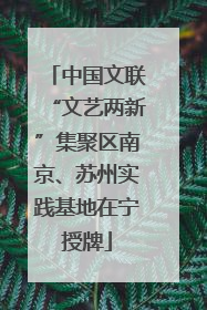 中国文联“文艺两新”集聚区南京、苏州实践基地在宁授牌