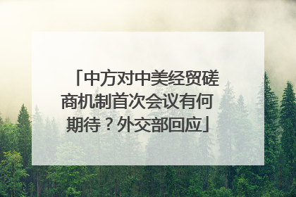 中方对中美经贸磋商机制首次会议有何期待？外交部回应