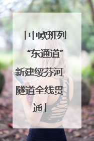 中欧班列“东通道”新建绥芬河隧道全线贯通