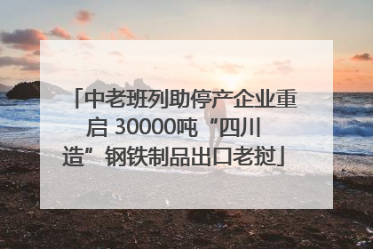 中老班列助停产企业重启 30000吨“四川造”钢铁制品出口老挝