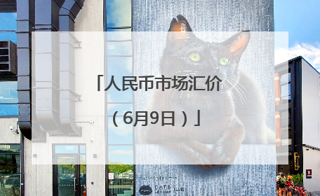 人民币市场汇价（6月9日）