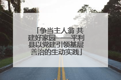 争当主人翁 共建好家园——平利县以党建引领基层善治的生动实践