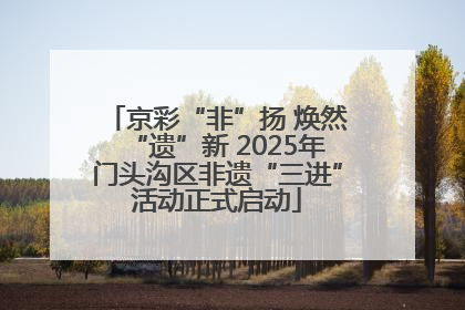 京彩“非”扬 焕然“遗”新 2025年门头沟区非遗“三进”活动正式启动