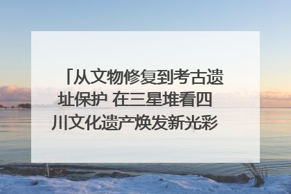 从文物修复到考古遗址保护 在三星堆看四川文化遗产焕发新光彩｜您牵挂的四川