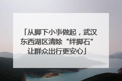 从脚下小事做起，武汉东西湖区清除“绊脚石”让群众出行更安心