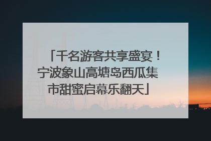 千名游客共享盛宴！宁波象山高塘岛西瓜集市甜蜜启幕乐翻天