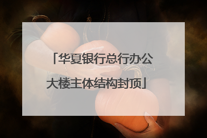 华夏银行总行办公大楼主体结构封顶