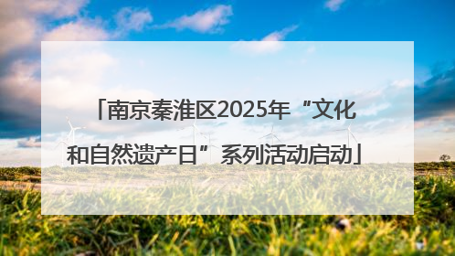 南京秦淮区2025年“文化和自然遗产日”系列活动启动