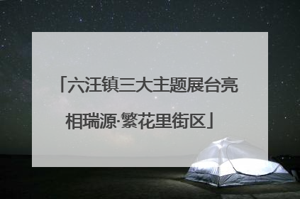 六汪镇三大主题展台亮相瑞源·繁花里街区