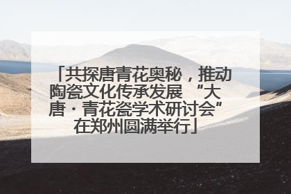 共探唐青花奥秘，推动陶瓷文化传承发展 “大唐・青花瓷学术研讨会”在郑州圆满举行