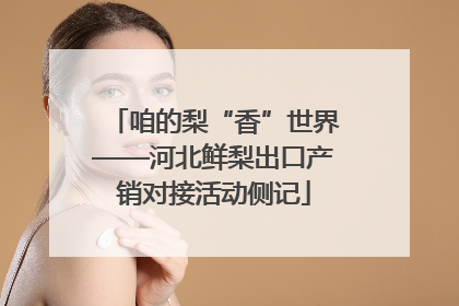 咱的梨“香”世界——河北鲜梨出口产销对接活动侧记