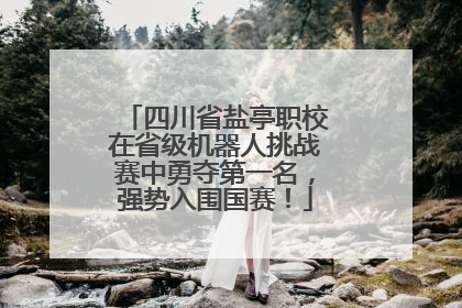 四川省盐亭职校在省级机器人挑战赛中勇夺第一名，强势入围国赛！