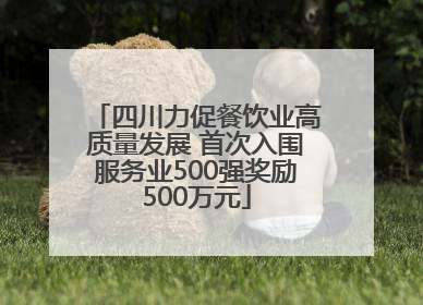 四川力促餐饮业高质量发展 首次入围服务业500强奖励500万元