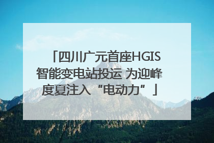 四川广元首座HGIS智能变电站投运 为迎峰度夏注入“电动力”