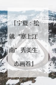 宁夏：绘就“塞上江南”秀美生态画卷