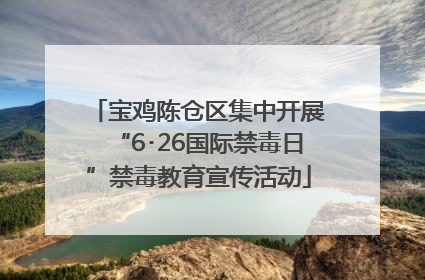 宝鸡陈仓区集中开展“6･26国际禁毒日”禁毒教育宣传活动