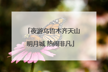 夜游乌鲁木齐天山明月城 热闹非凡
