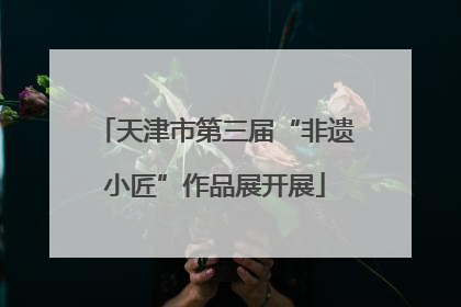 天津市第三届“非遗小匠”作品展开展
