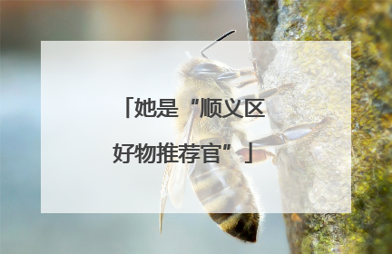 她是“顺义区好物推荐官”