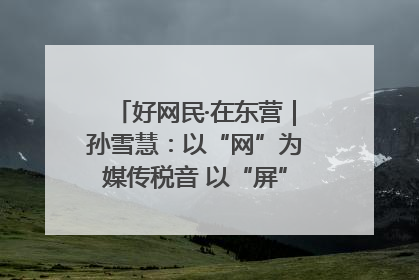 好网民·在东营｜孙雪慧：以“网”为媒传税音 以“屏”为介助发展