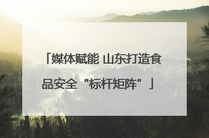 媒体赋能 山东打造食品安全“标杆矩阵”