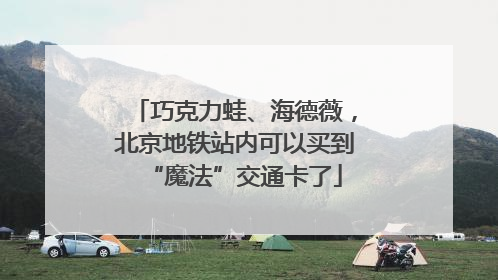 巧克力蛙、海德薇，北京地铁站内可以买到“魔法”交通卡了