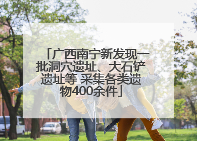 广西南宁新发现一批洞穴遗址、大石铲遗址等 采集各类遗物400余件