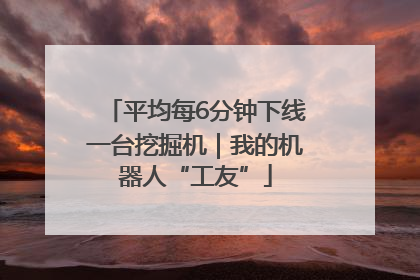 平均每6分钟下线一台挖掘机｜我的机器人“工友”