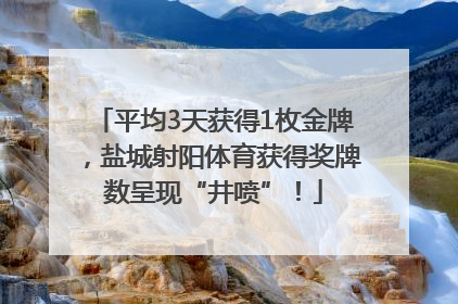 平均3天获得1枚金牌，盐城射阳体育获得奖牌数呈现“井喷”！