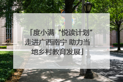 度小满“悦读计划”走进广西南宁 助力当地乡村教育发展
